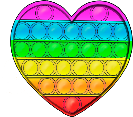 Heart Fidget Toy Illustration